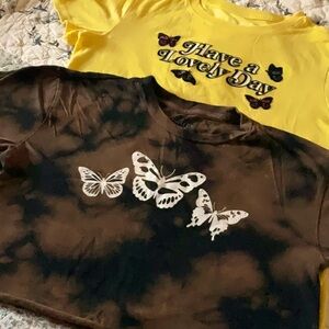 Two butterfly tees